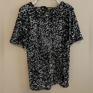 Lulu’s Sequin Mini Shirt Dress